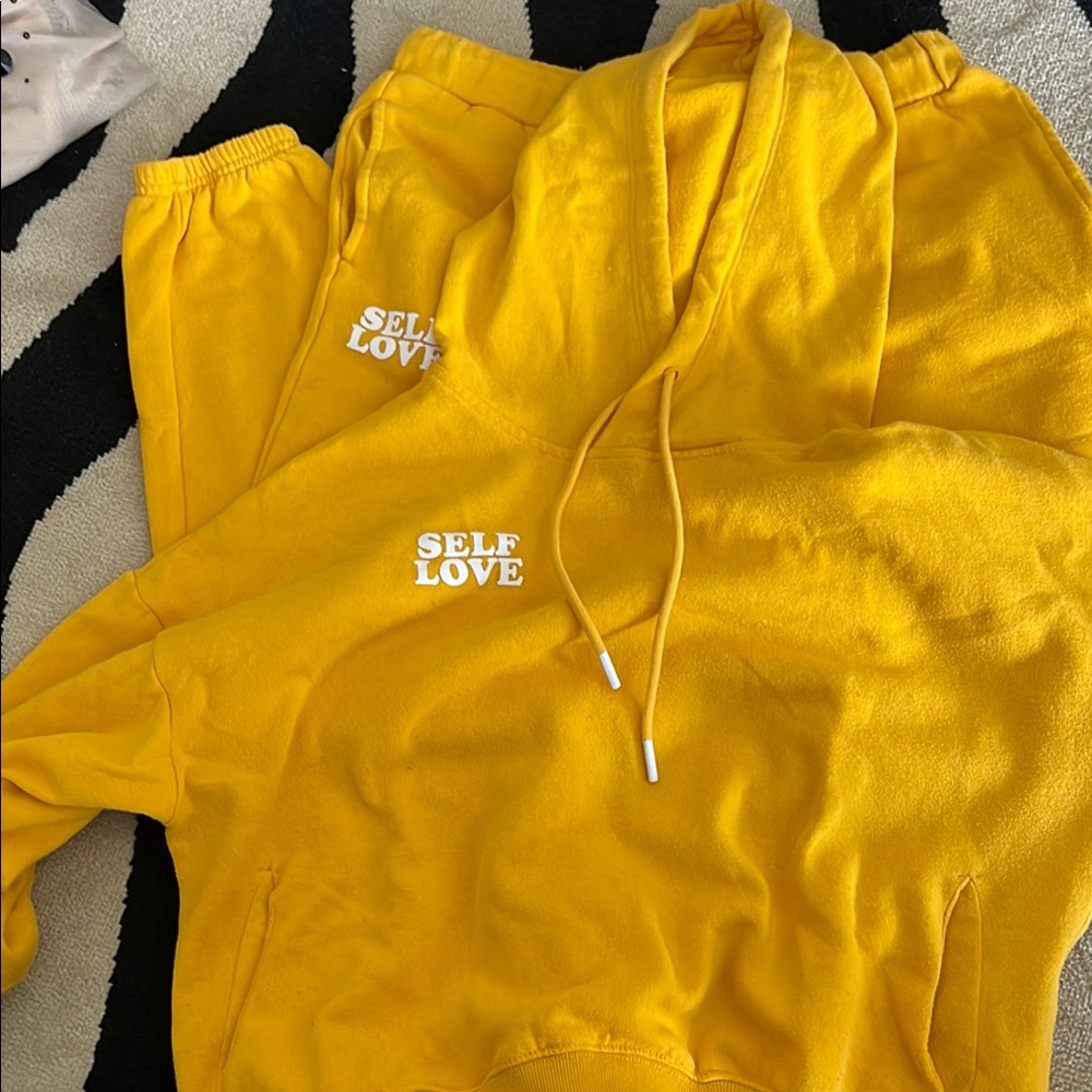 Sage vibrant hoodie and jogger set!